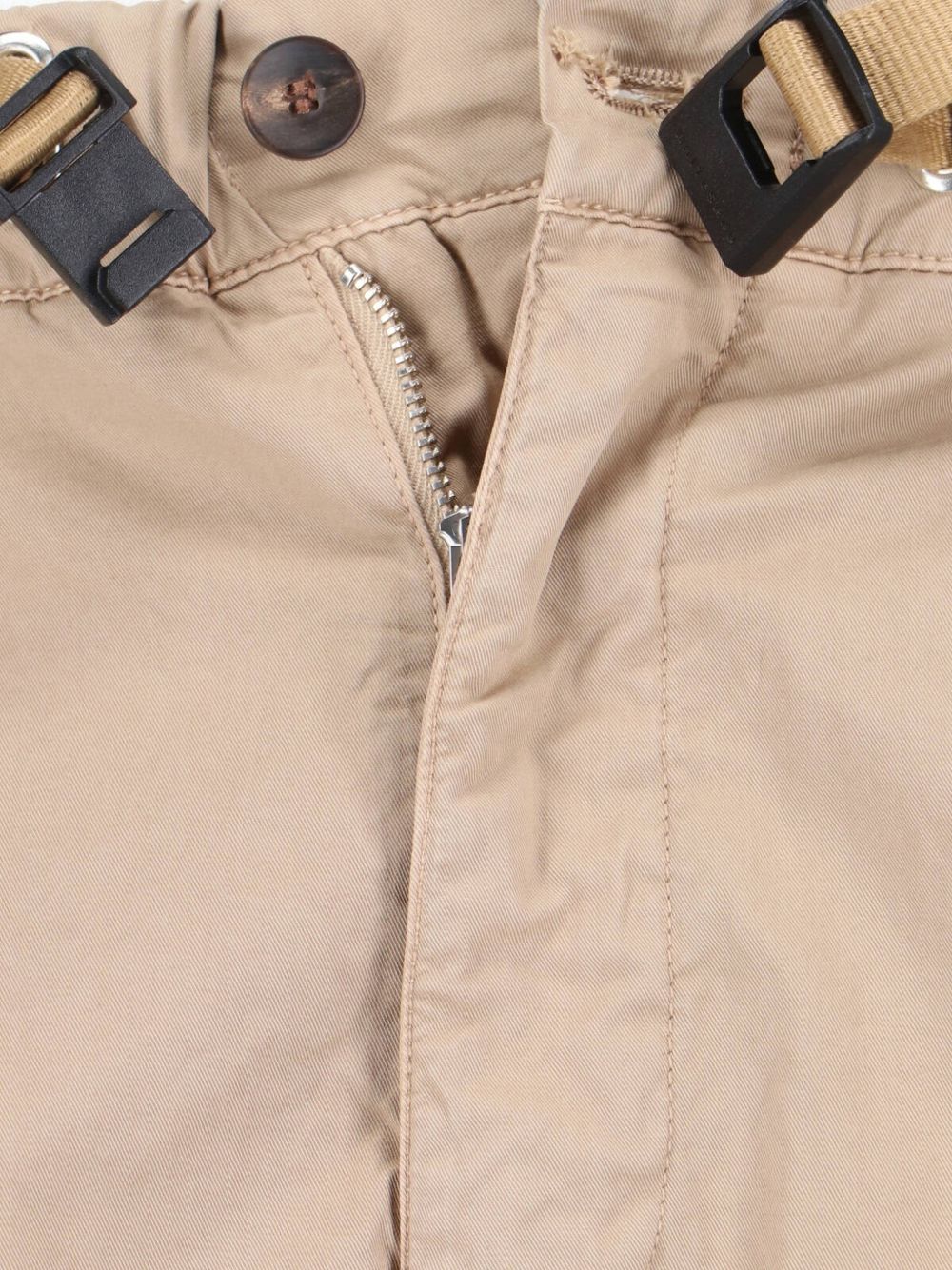 WHITE SAND Pantaloni color sabbia con cintura