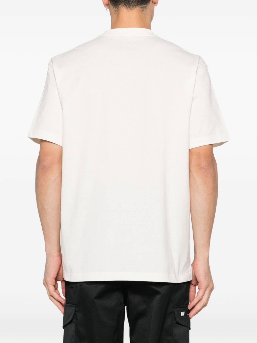 Y3 T-shirt in cotone bianco a maniche corte