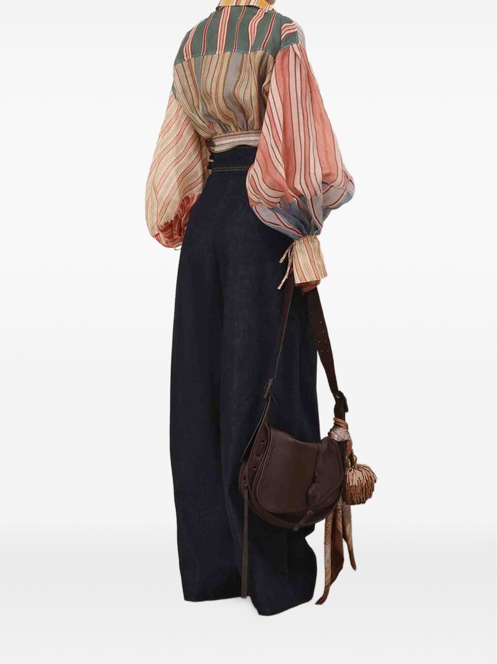 ZIMMERMANN Blusa crop multicolore