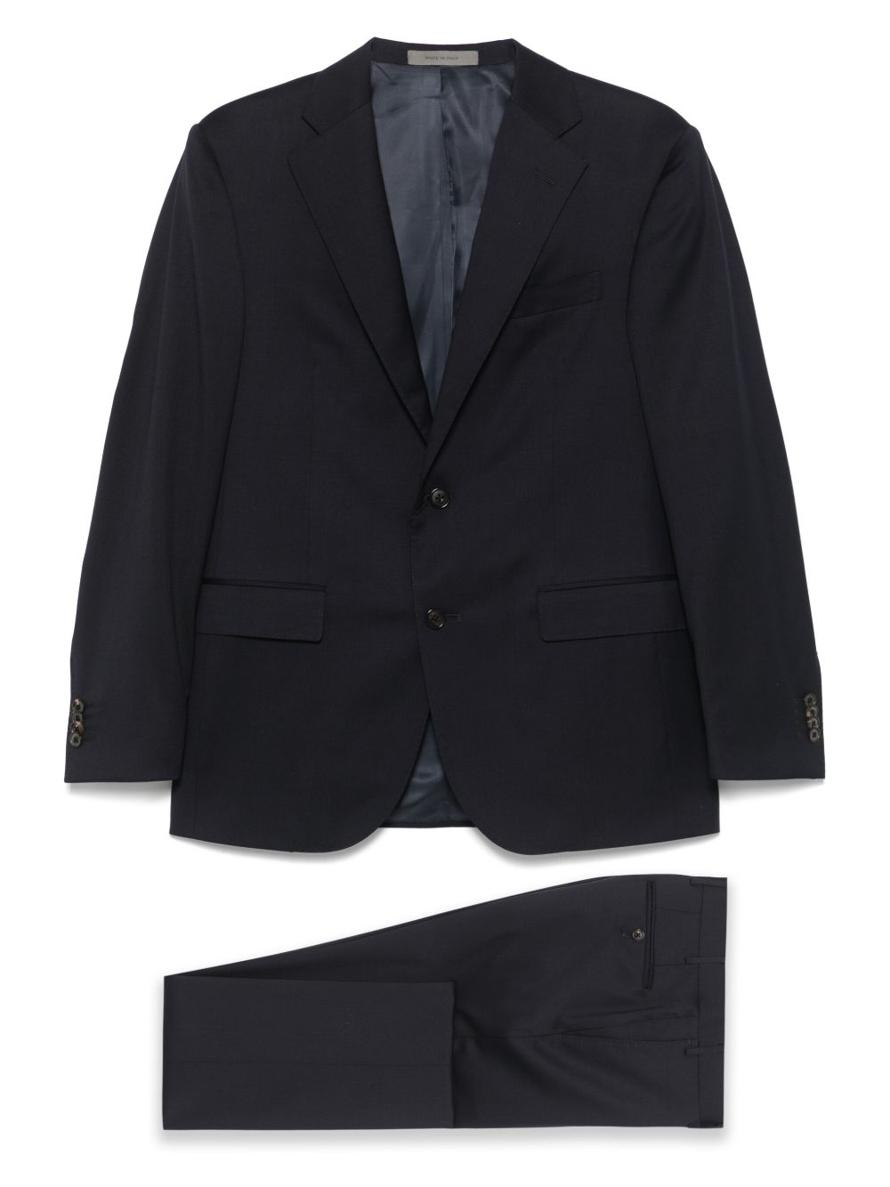 CORNELIANI Completo monopetto blu navy in pura lana vergine