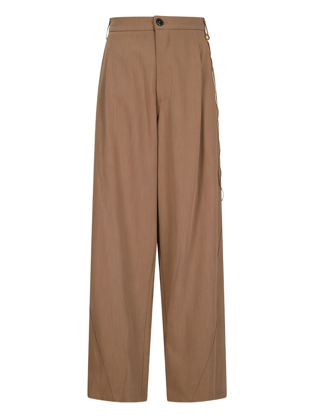 DARKPARK Pantaloni beige con dettaglio laterale