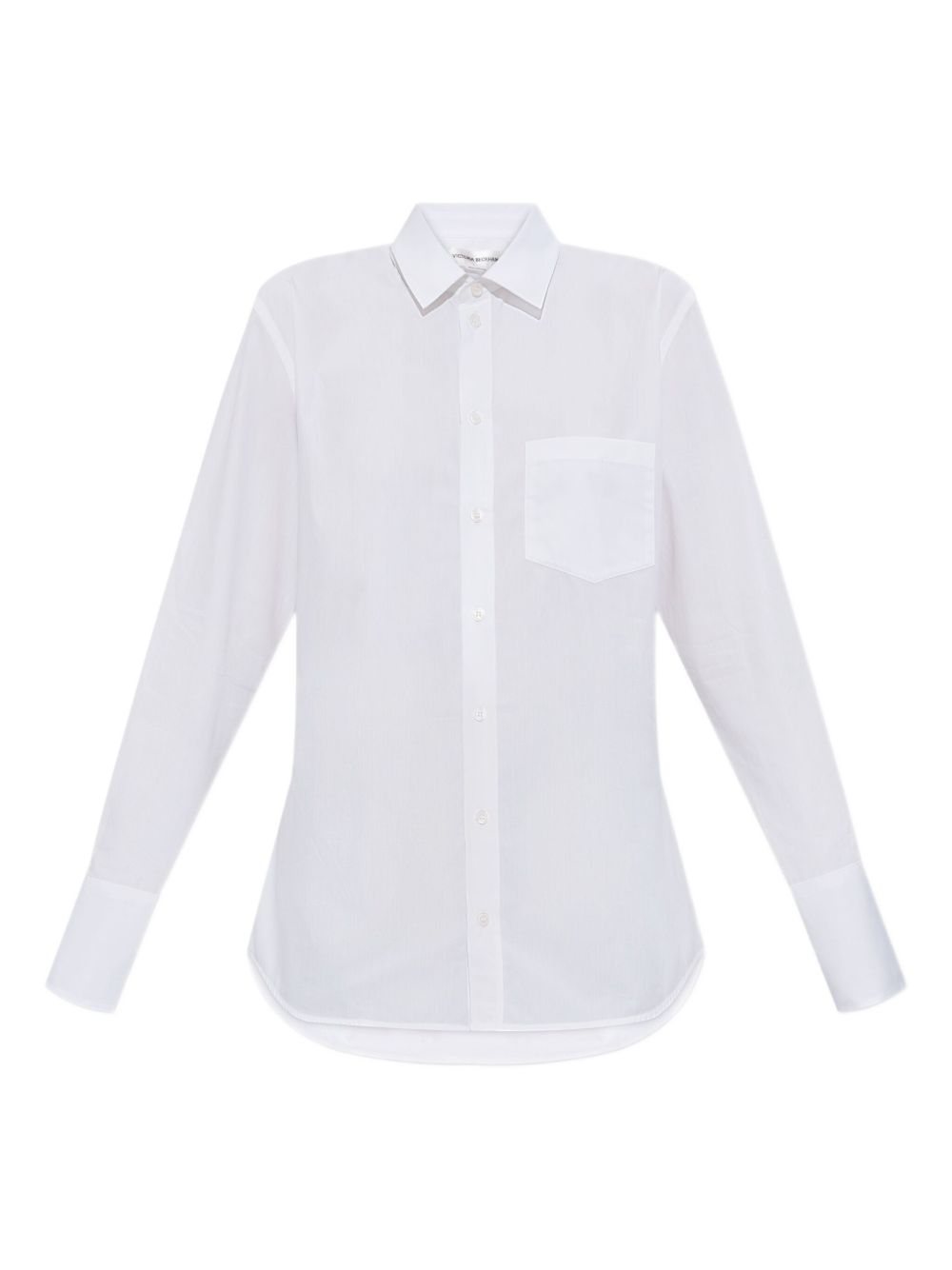 VICTORIA BECKHAM Camicia in cotone bianco con dettaglio sul retro