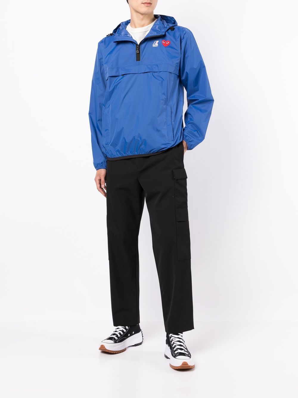 COMME DES GARCONS PLAY Comme Des Garçons Play X K-Way giacca impermeabile con tasca sul petto e cappuccio
