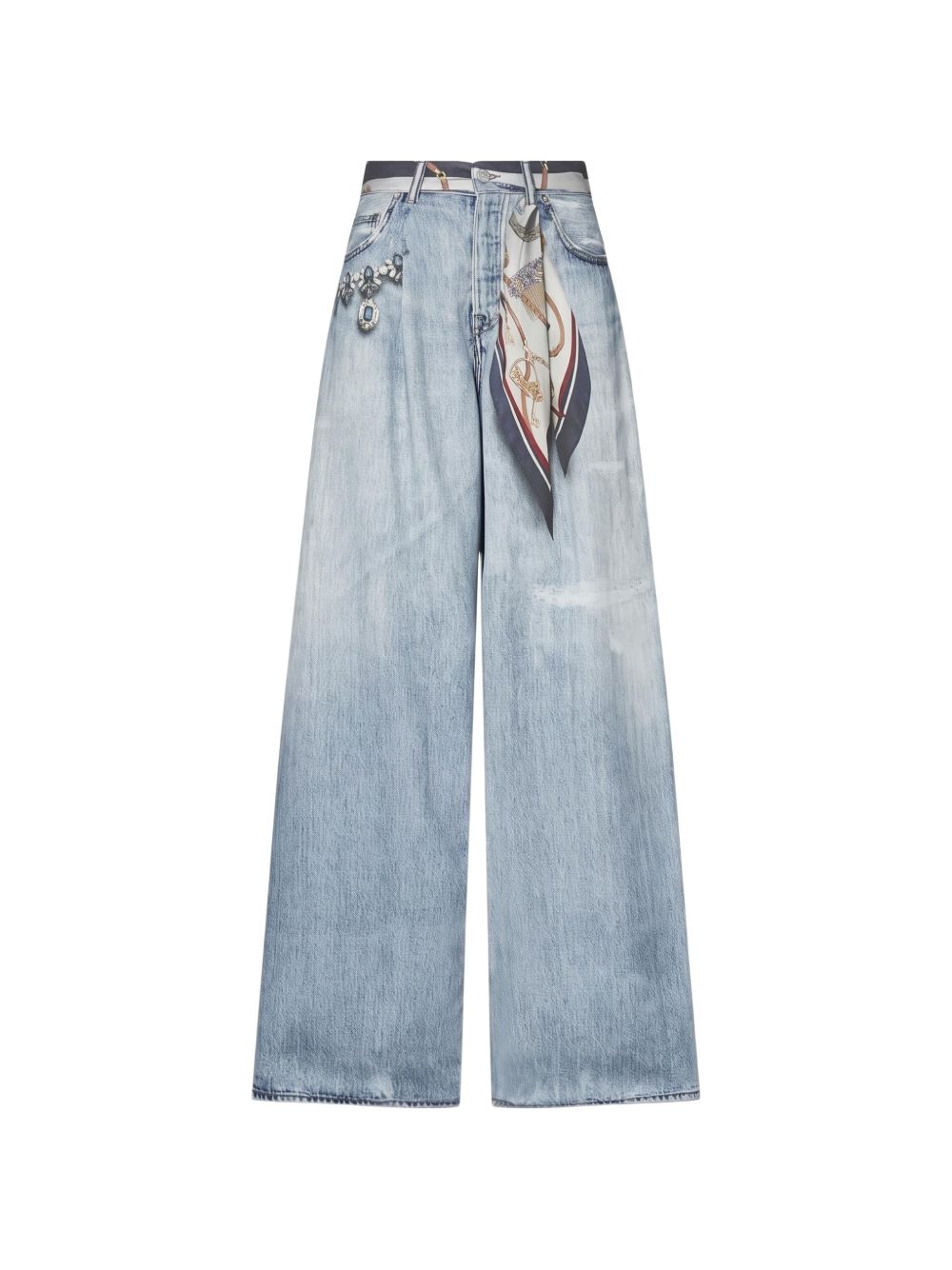 LIUJO Jeans Relaxed Fit Blu a Vita Alta