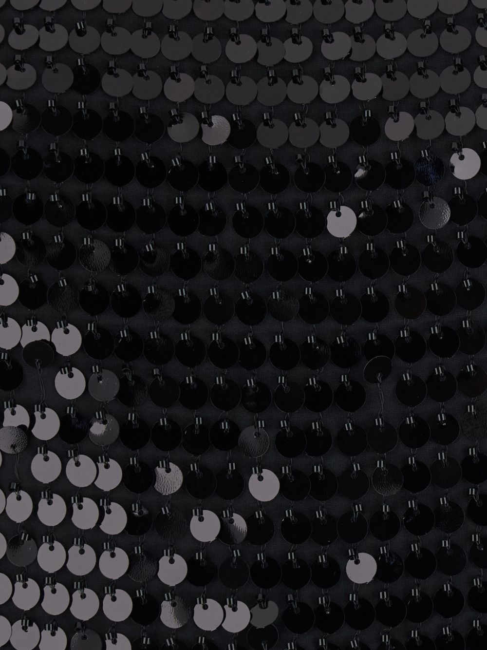 ROTATE Top senza spalline con paillettes nero