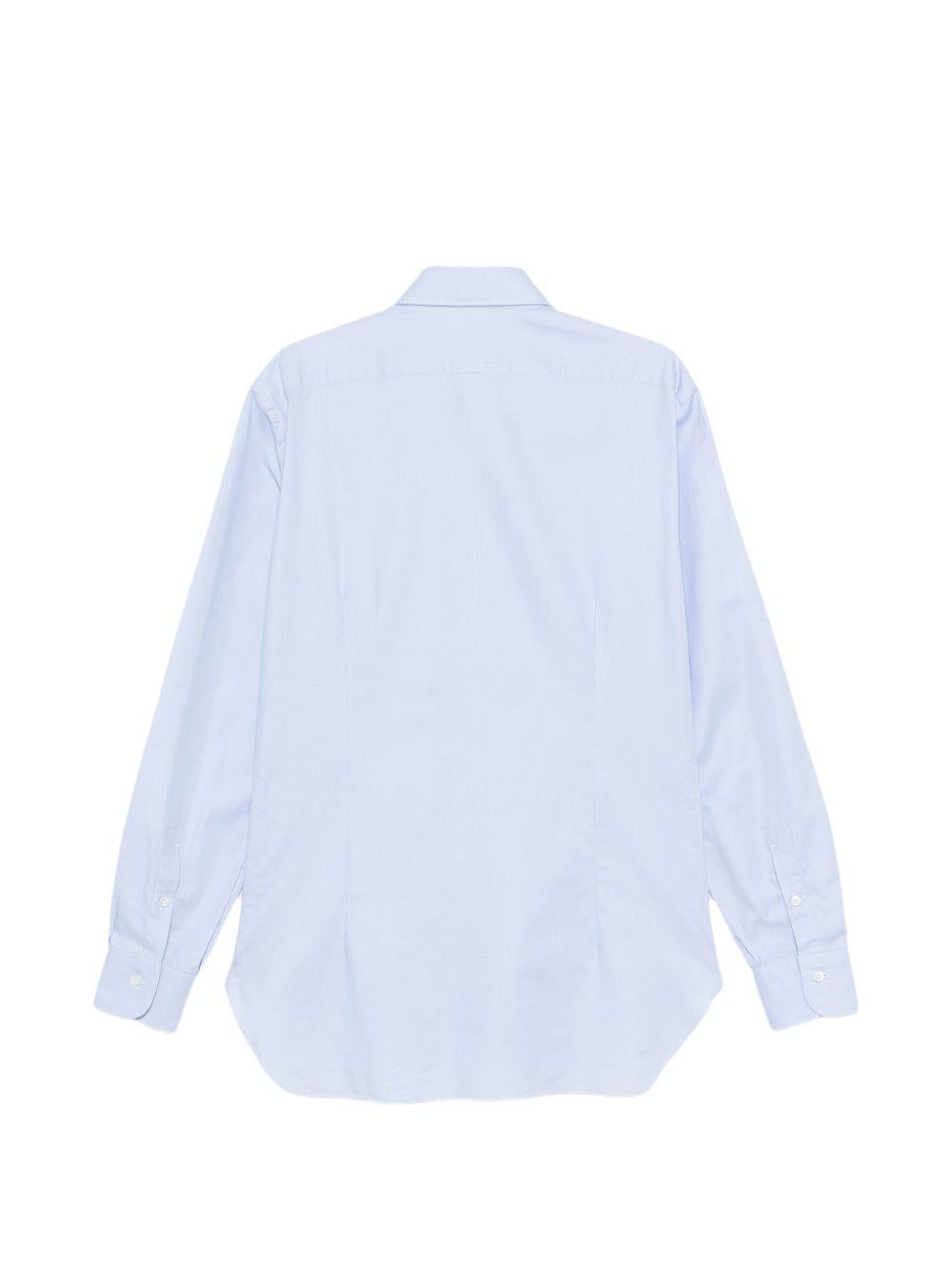 BARBA Camicia a maniche lunghe azzurra