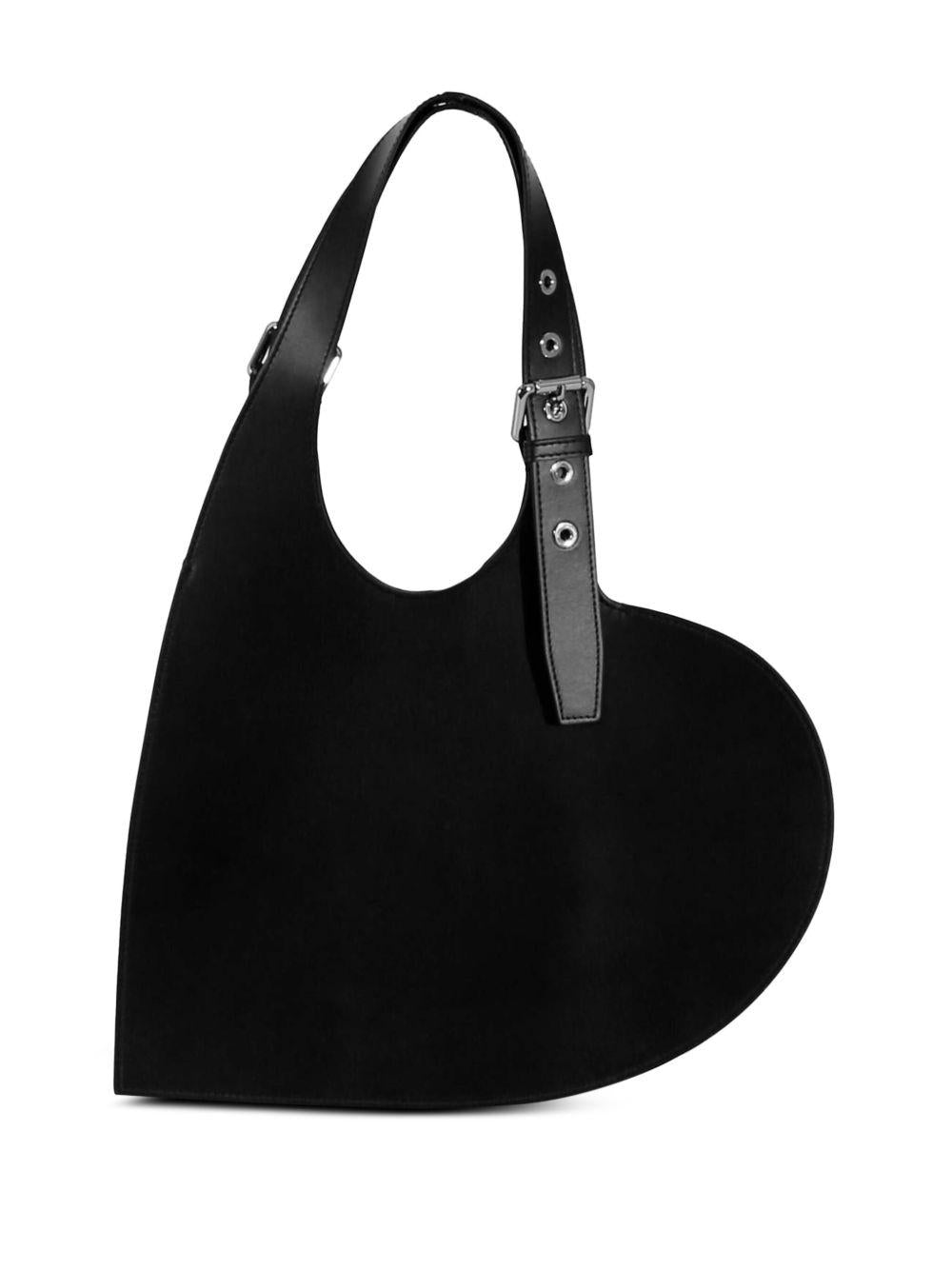COPERNI Borsa tote 'Belt Heart' in pelle nera