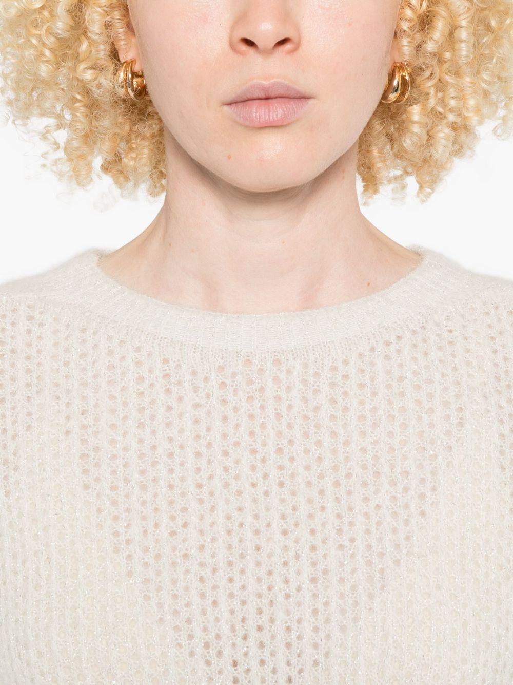 LIUJO Maglia bianca con scollo tondo