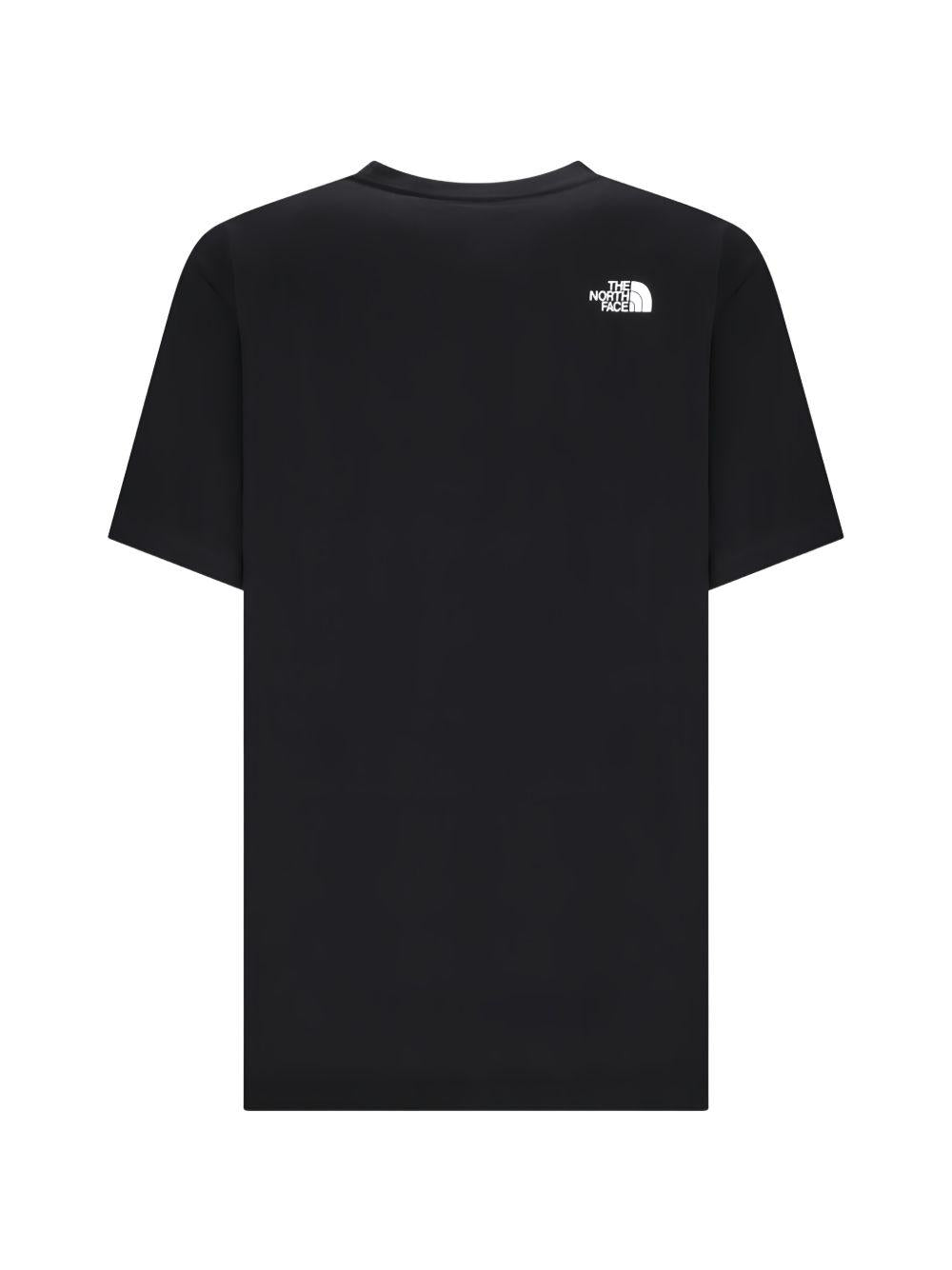 THE NORTH FACE T-shirt in cotone nero con logo bianco
