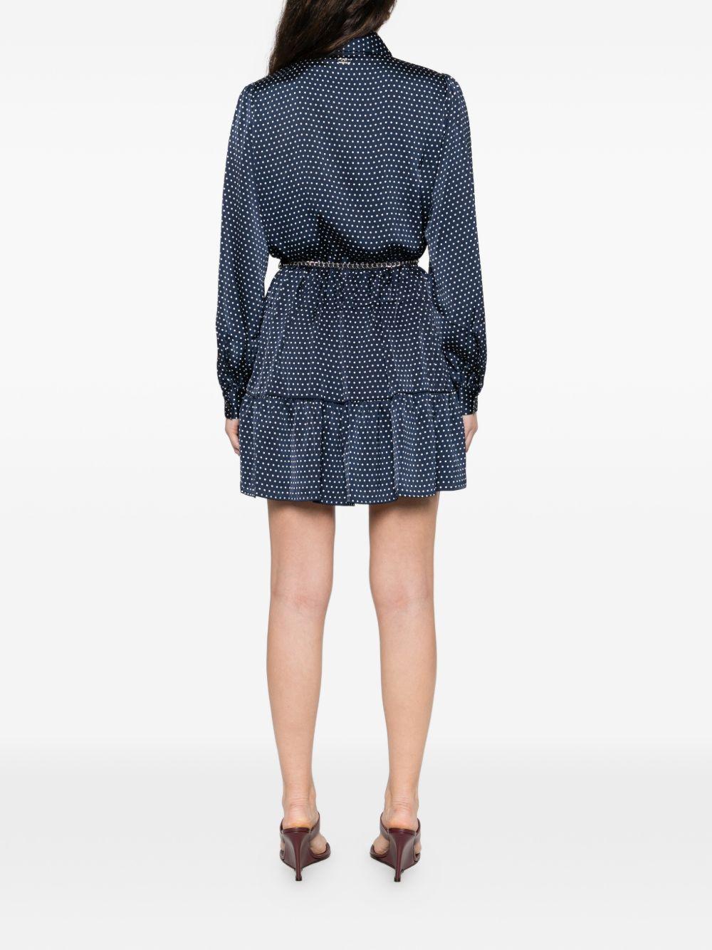 MICHAEL KORS Abito corto blu navy a pois