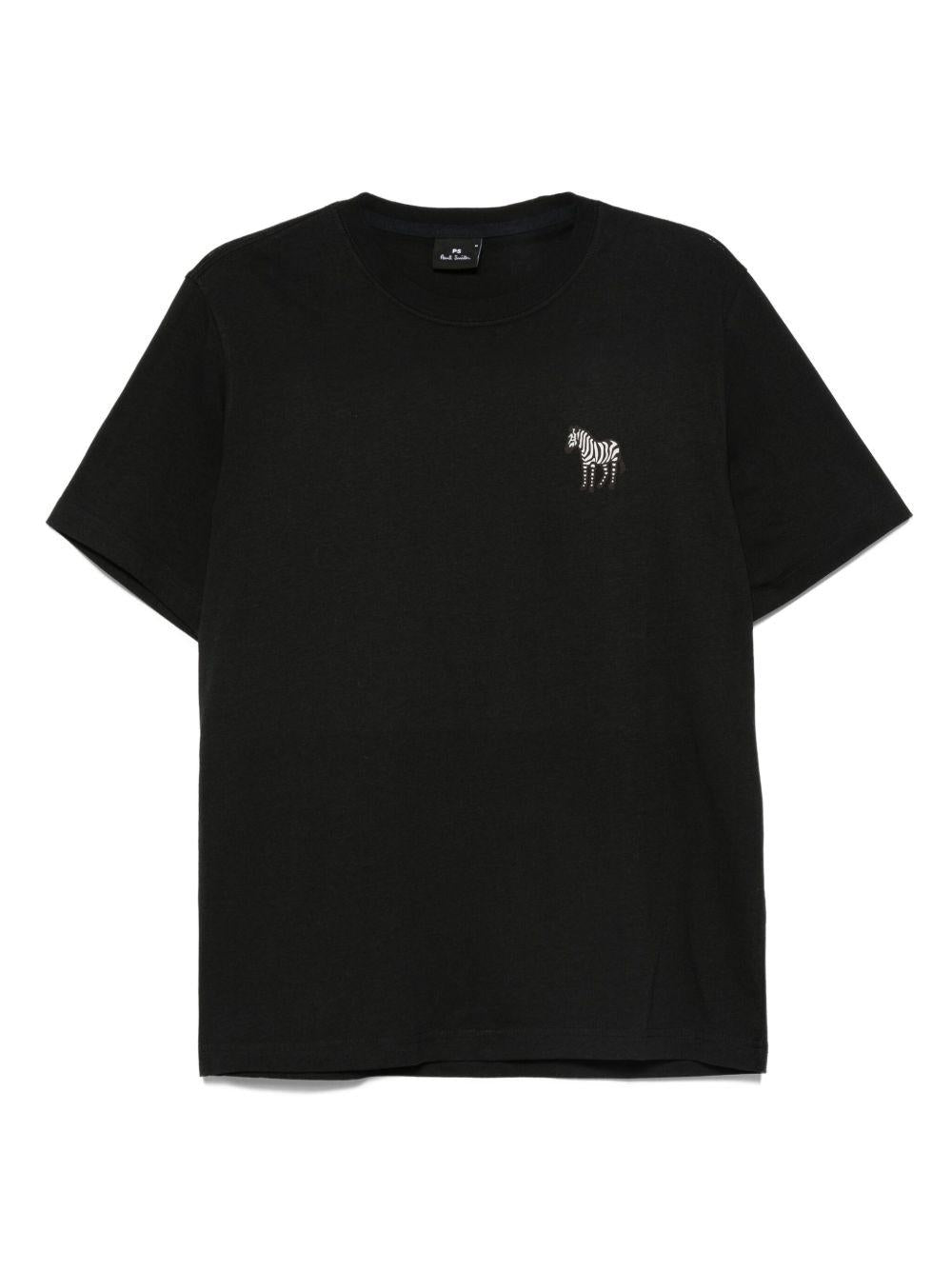 PS PAUL SMITH T-shirt girocollo con ricamo zebra