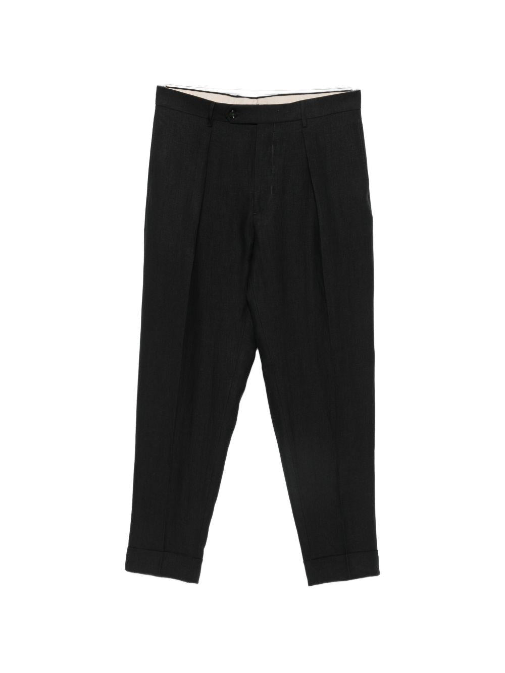 BERWICH Pantaloni Chiaia long con pinces neri