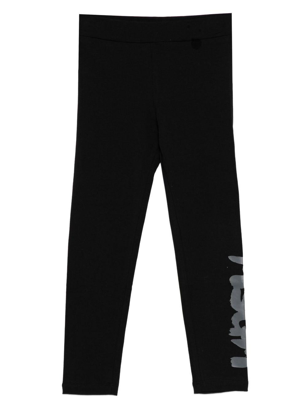 MSGM Leggins in cotone nero