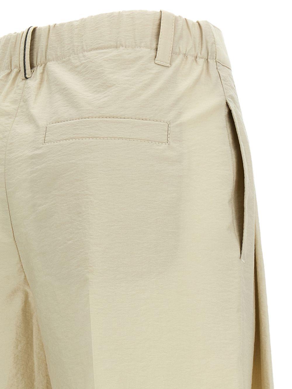 BRUNELLO CUCINELLI Pantaloni a palazzo avorio