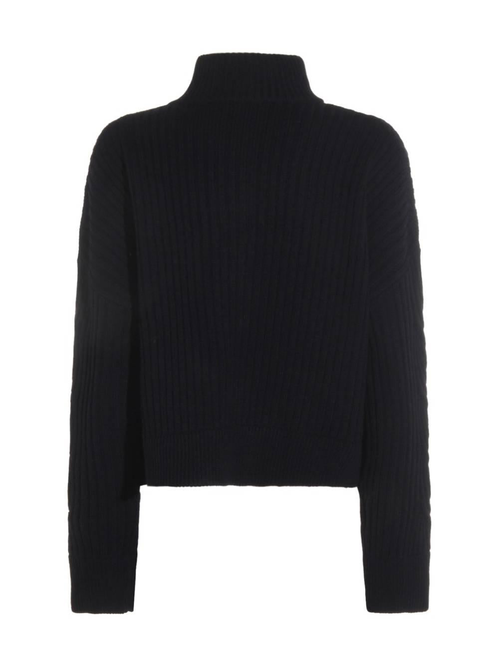 MAX MARA Cardigan Afelio in lana misto cashmere blu navy