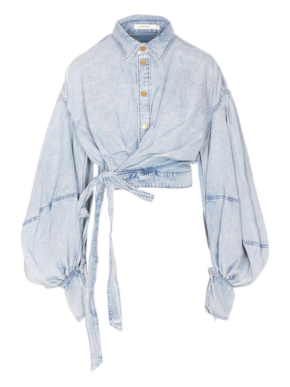 ZIMMERMANN Top effetto jeans