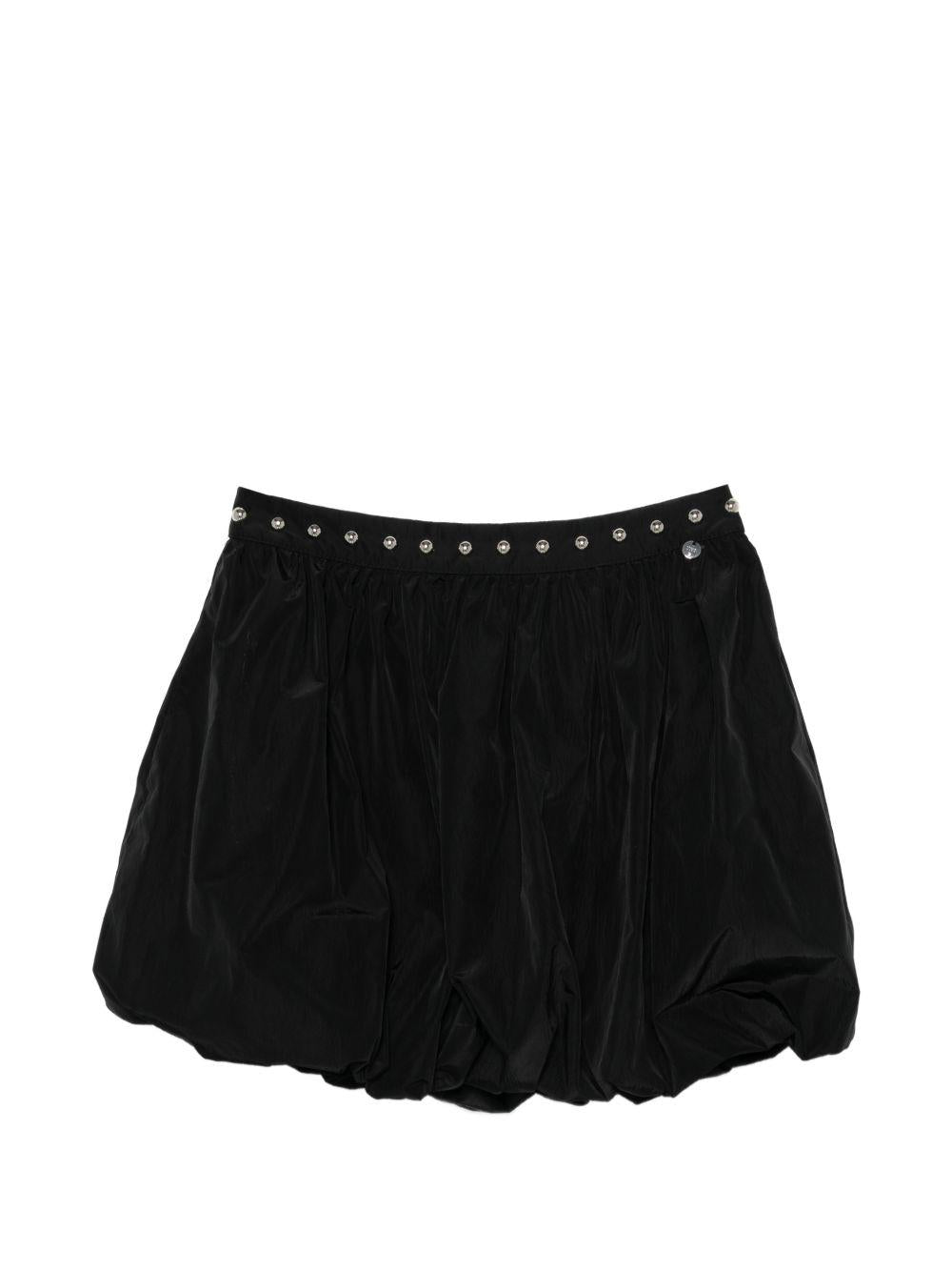 LIUJO Minigonna nea a palloncino con borchie
