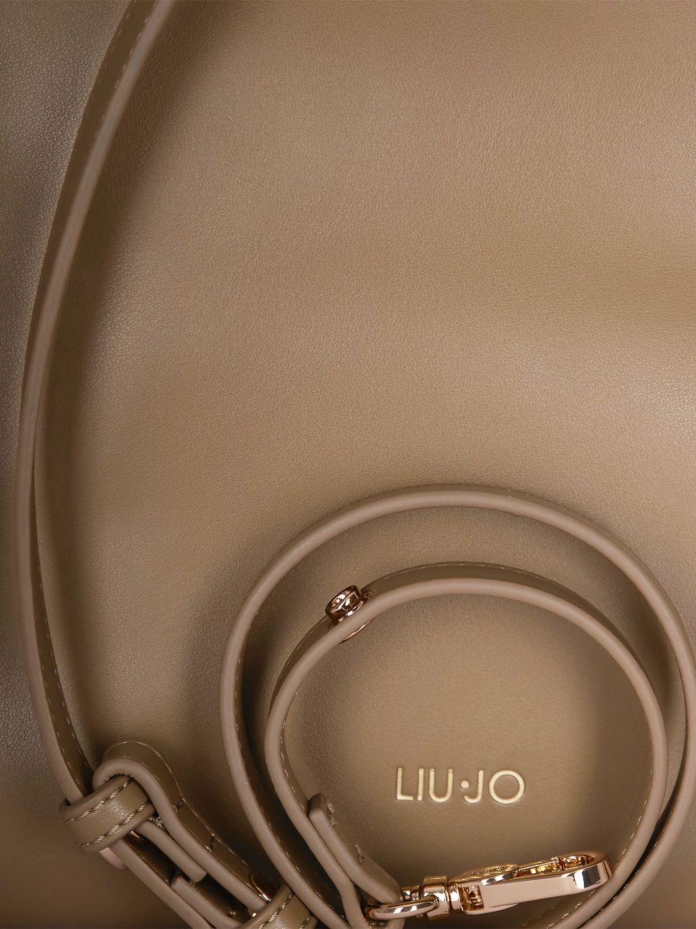 LIUJO Brown drawstring bucket bag