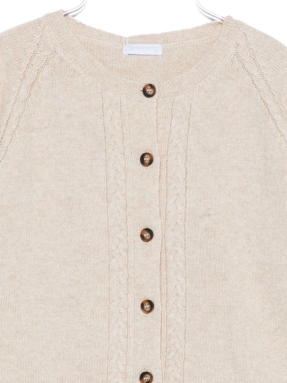 LARANJINHA Cardigan in maglia beige