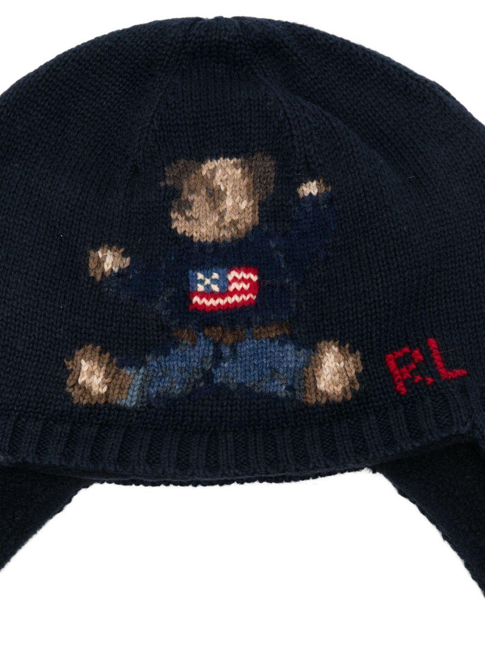 POLO RALPH LAUREN Berretto in lana con Teddy Bear