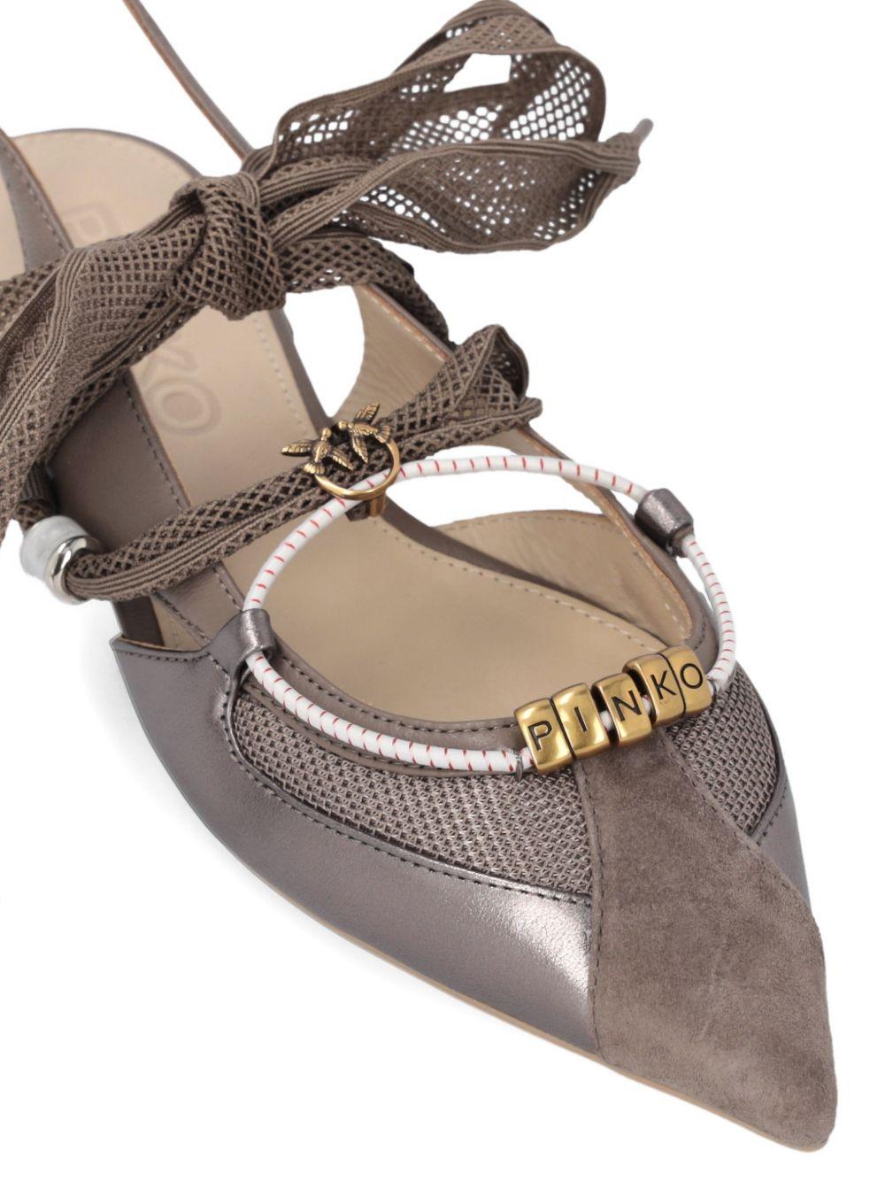 PINKO Décolleté slingback marroni 'Gianira'