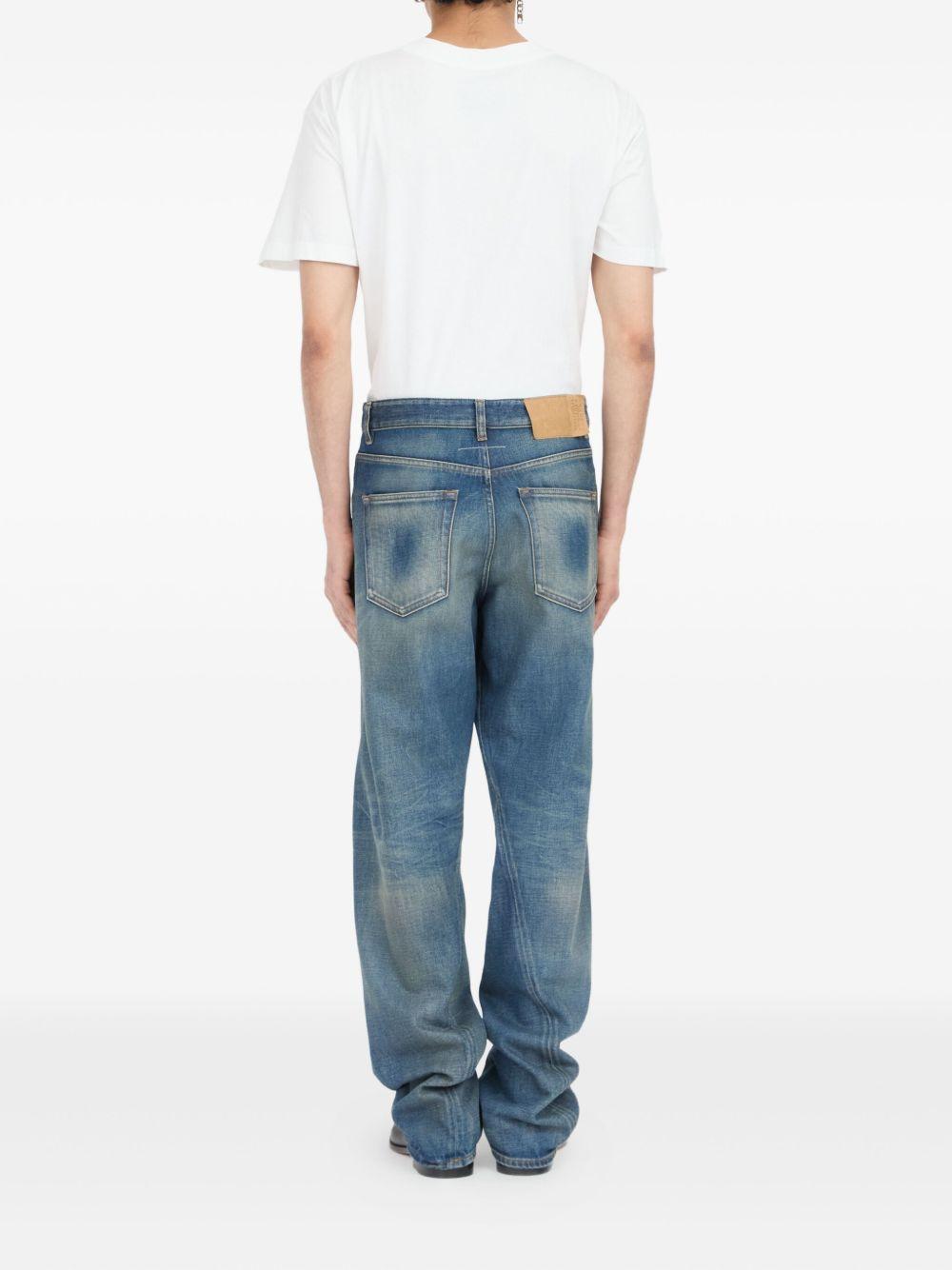 MM6 MAISON MARGIELA Jeans cotone denim azzurro