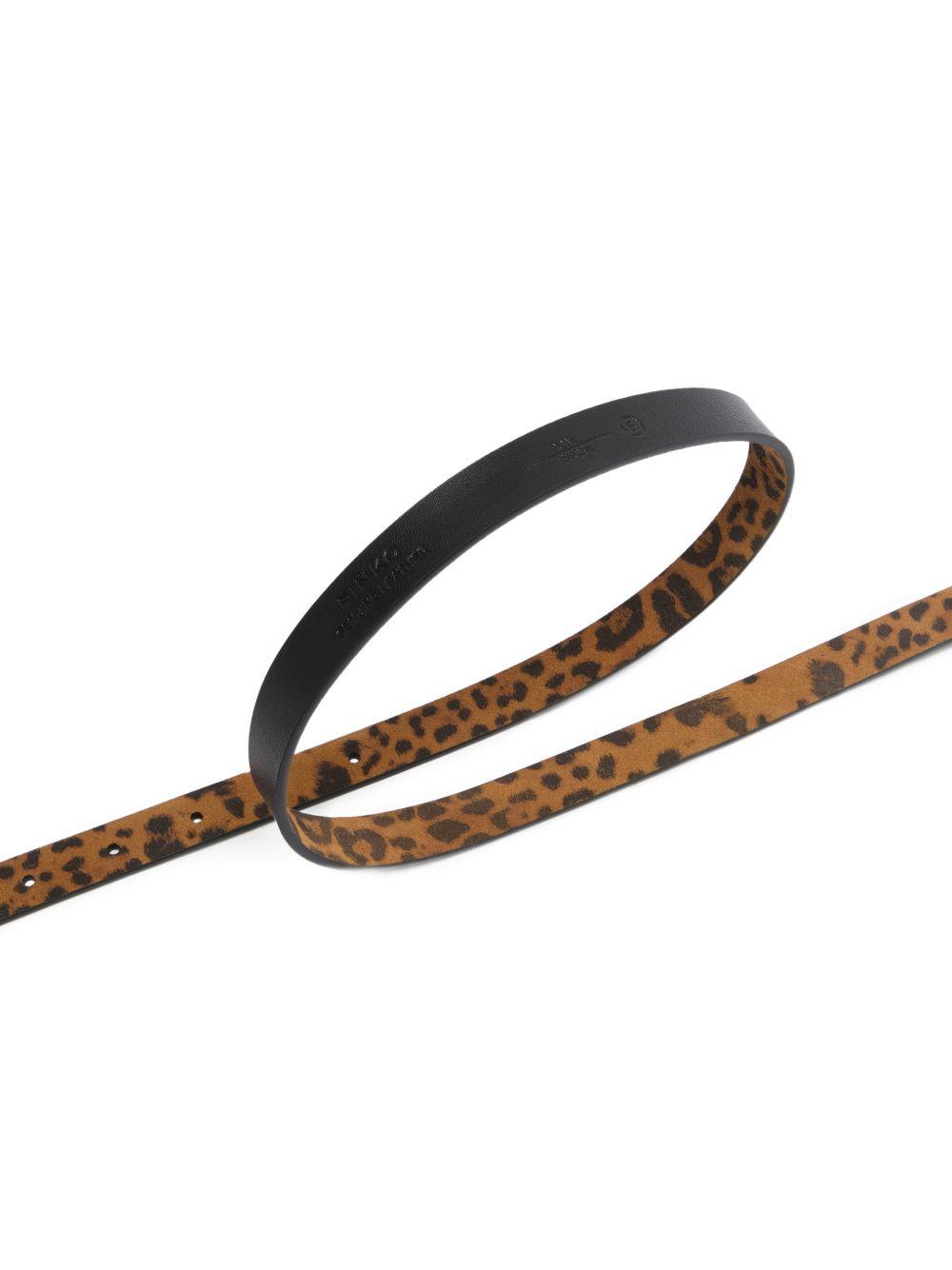 PINKO Cintura Saddle Belt marrone e nera
