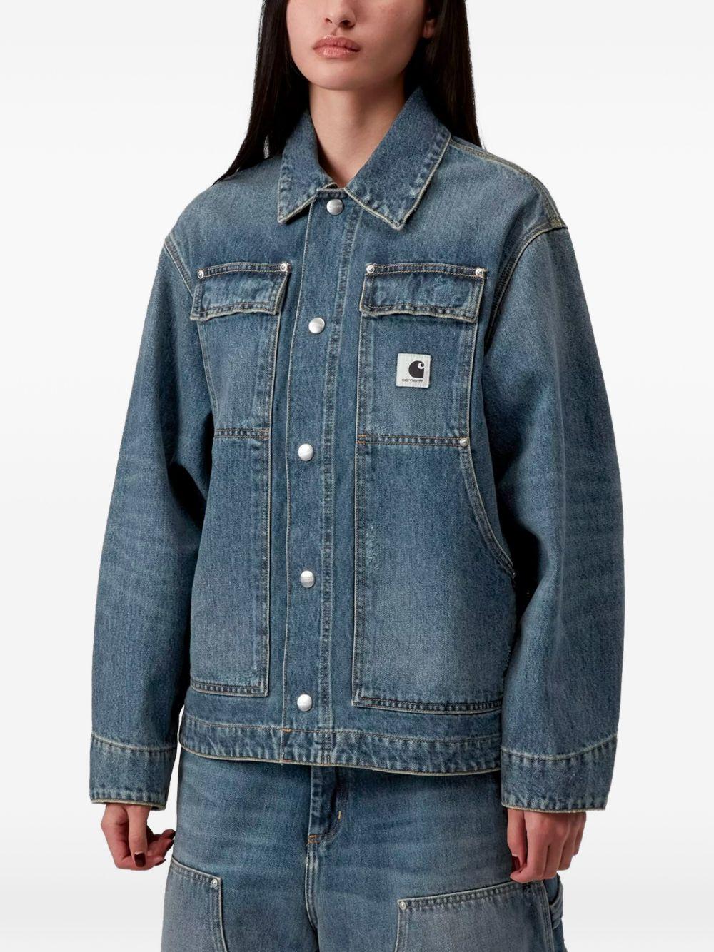 CARHARTT WIP Giacca in denim con tasche e logo