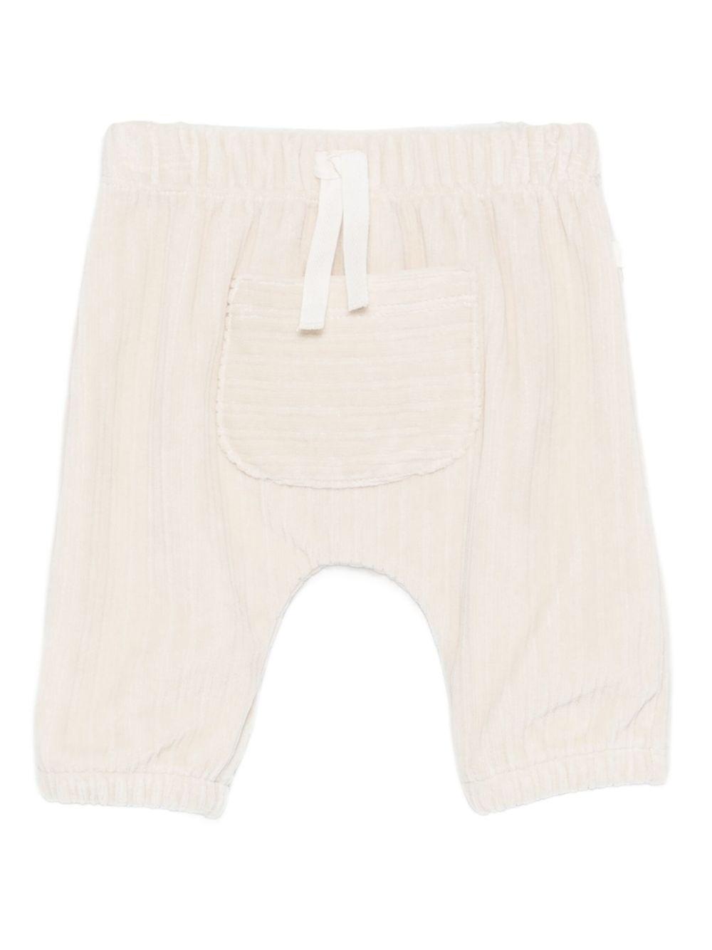 LARANJINHA Pantaloni con tasca a coste beige