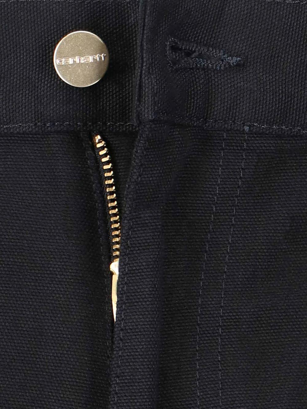 CARHARTT WIP Jeans dritto unisex in cotone nero