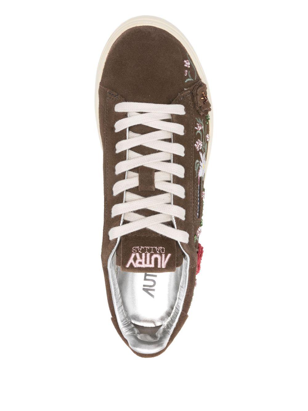 AUTRY Sneakers Dallas Low con ricamo fiori