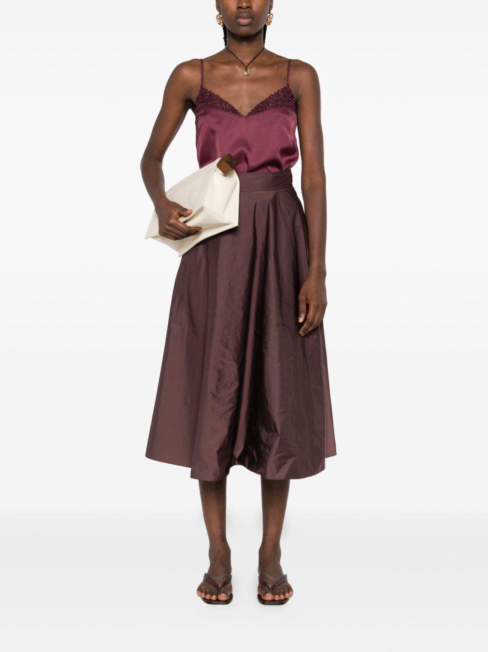 ELISABETTA FRANCHI Gonna in tessuto vela con cintura