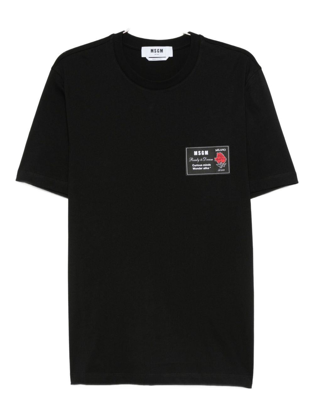 MSGM T-shirt in cotone con logo