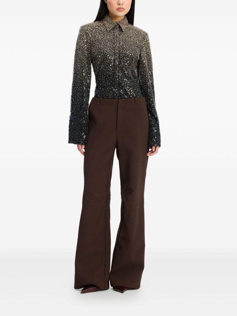 ROTATE Camicia con paillettes degradé