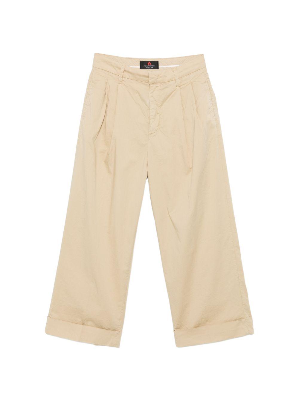 PEUTEREY Pantaloni Ralph beige in cotone elasticizzato