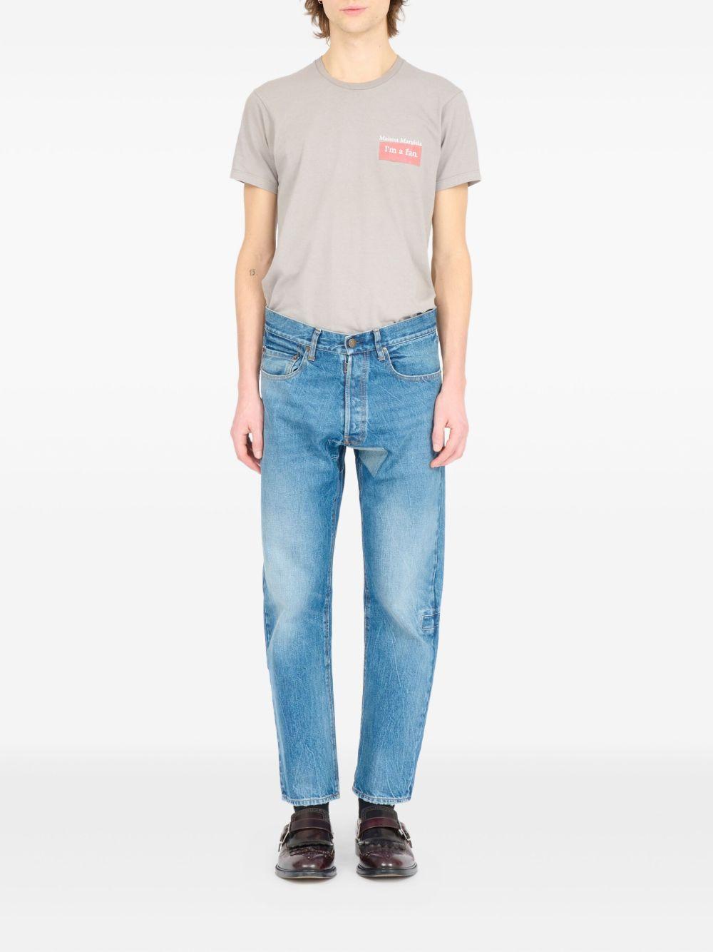 MAISON MARGIELA Jeans blu denim a gamba affusolata