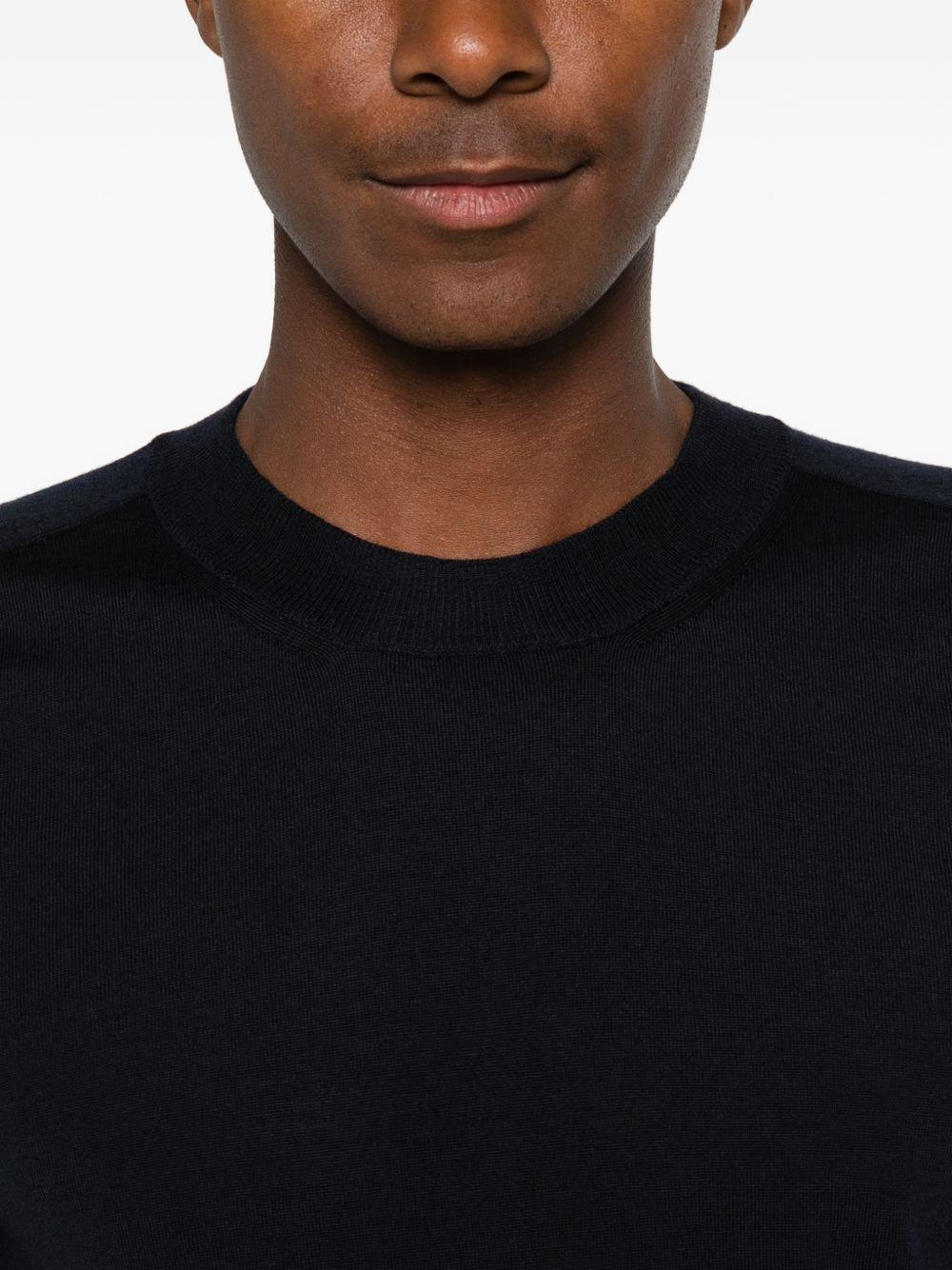 FUMAGALLI T-shirt in maglia Mavy in lana merino blu