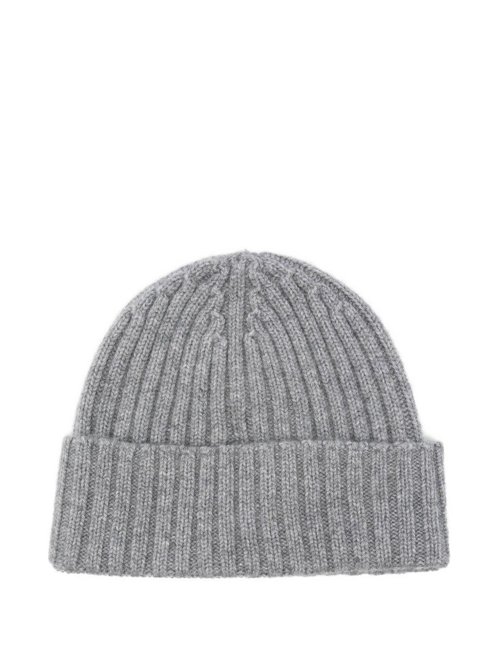 MC2 SAINT BARTH Cappello grigio Wengen con logo ricamato