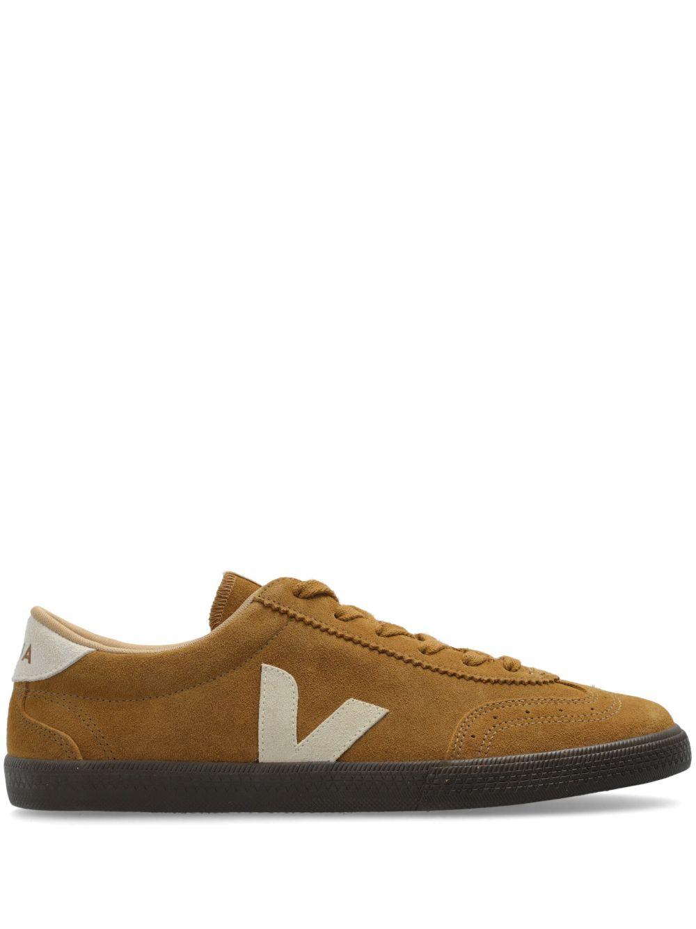 VEJA Sneakers scamosciate marroni e beige