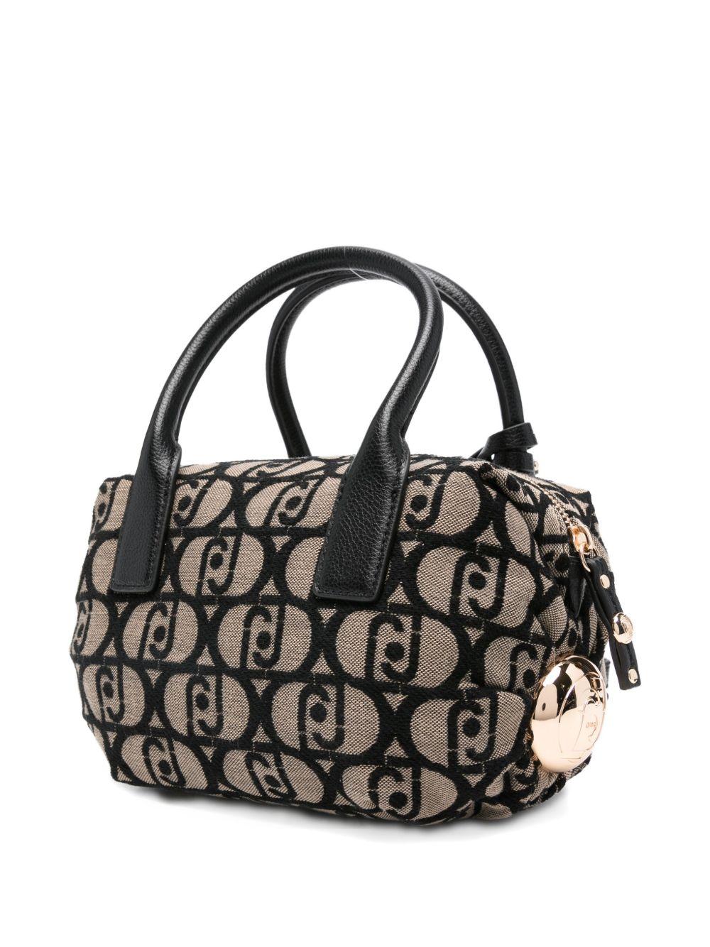 LIUJO Borsa beige con logo all-over