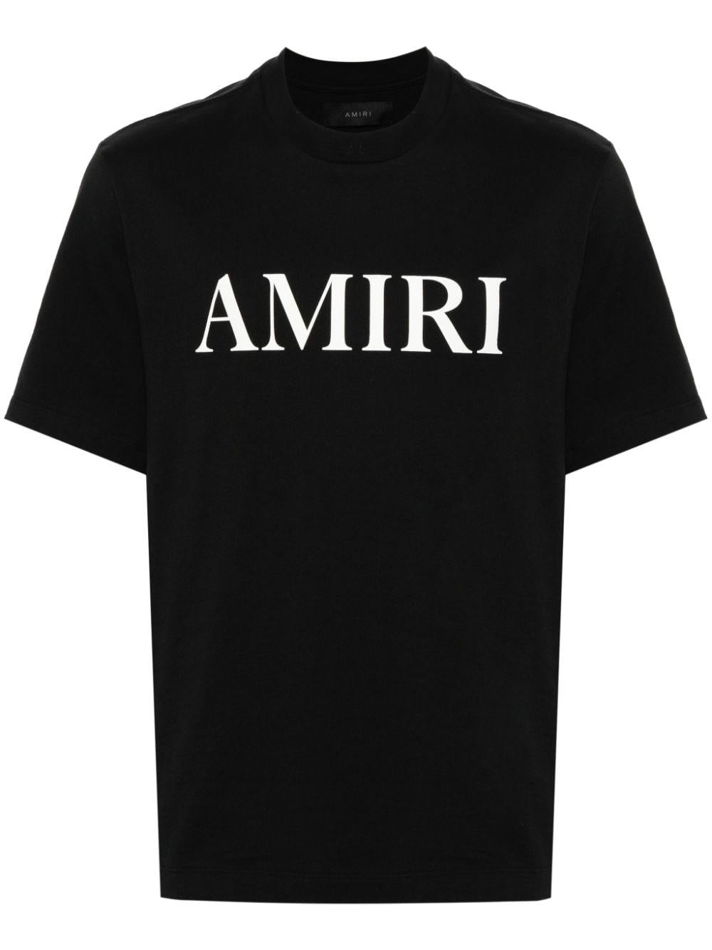 AMIRI T-shirt in cotone con stampa logo frontale