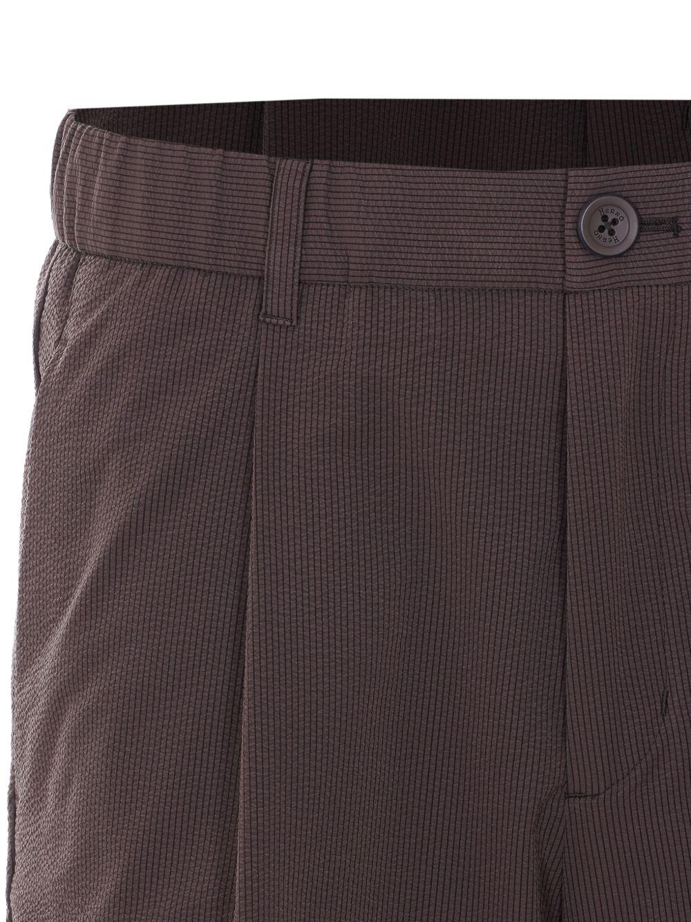 HERNO Bermuda marroni con pinces