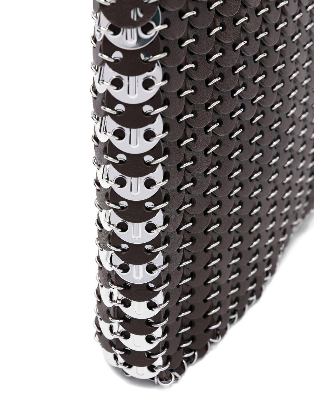 RABANNE Borsa a spalla in pelle con catena