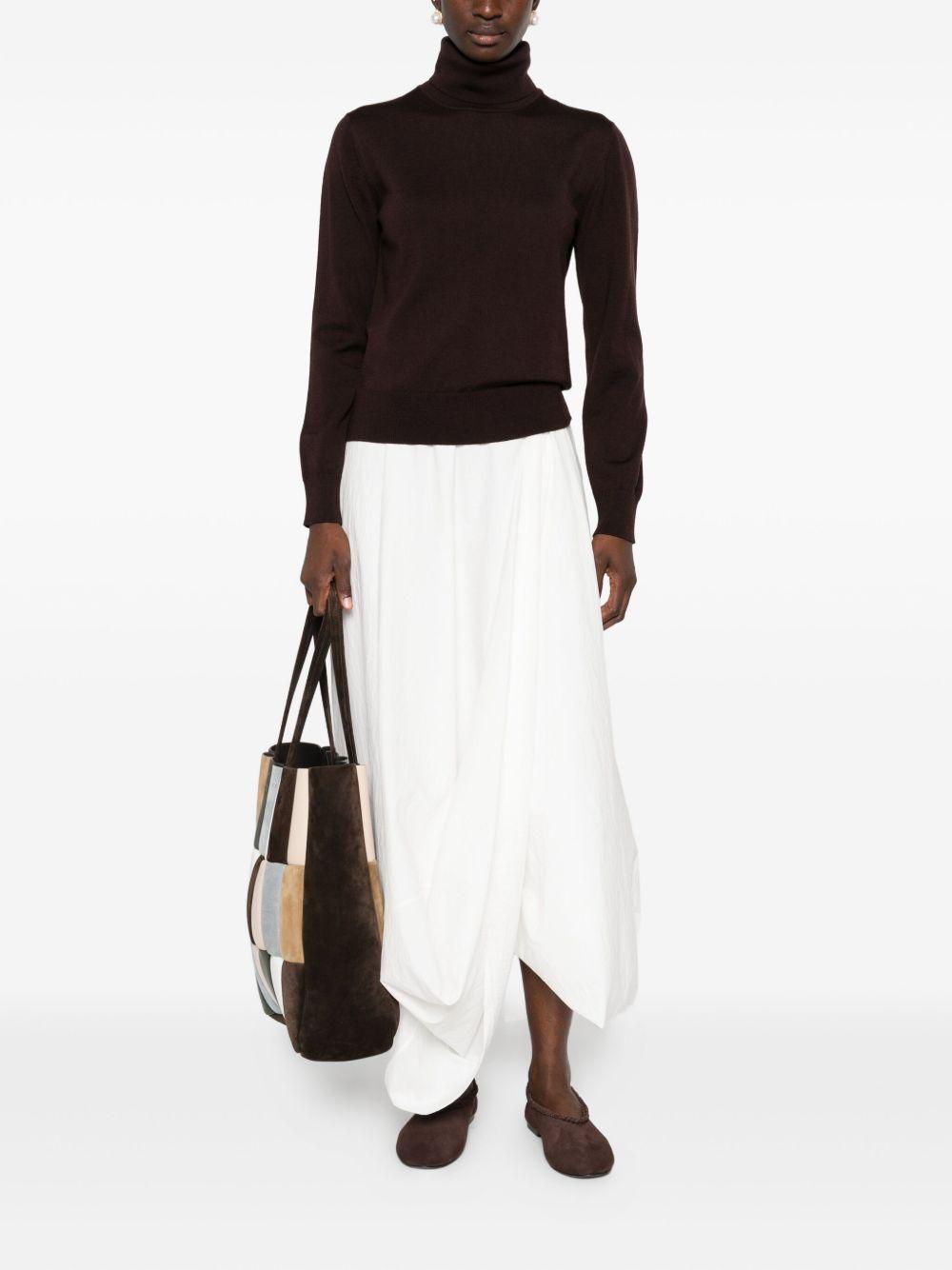 ALPHA STUDIO Maglia a collo alto in lana merino