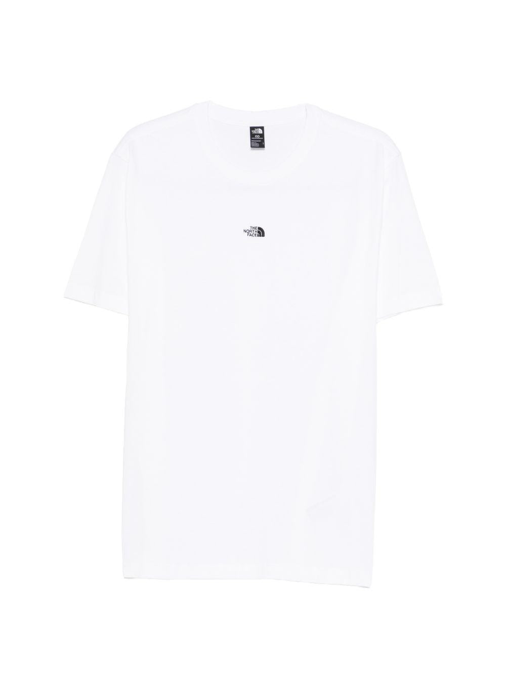 THE NORTH FACE T-shirt bianca con logo nero sul petto
