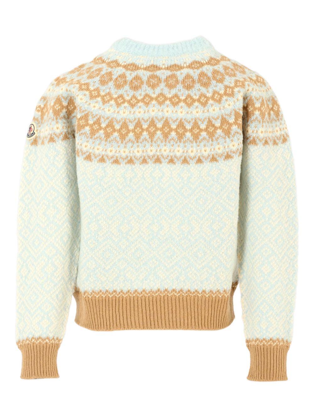 MONCLER Maglione girocollo con motivo 'Fair Isle'