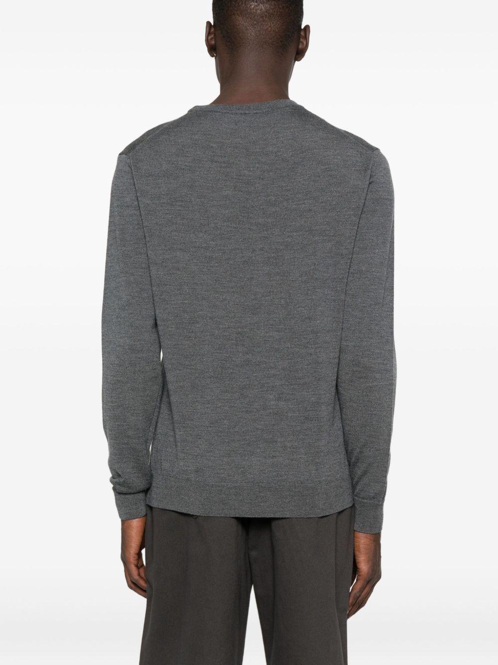 DANIELE FIESOLI Maglia girocollo grigia in lana