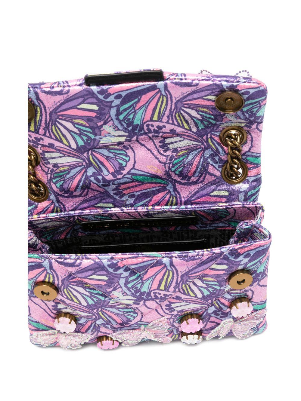 KURT GEIGER Borsa a tracolla Kensington Butterfly trapuntata con stampa