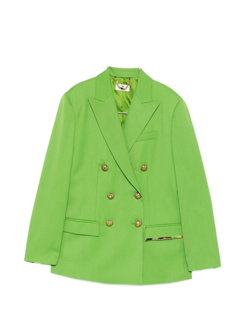 ELISABETTA FRANCHI Blazer doppiopetto con bottoni dorati e tasche