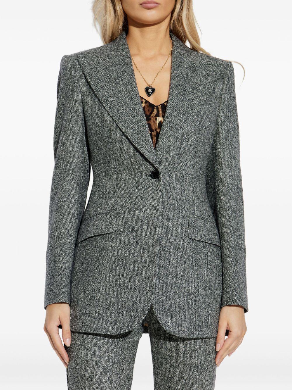 DOLCE e GABBANA Blazer monopetto grigio